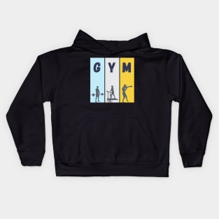 Colorful Minimalist Gym Sports Kids Hoodie